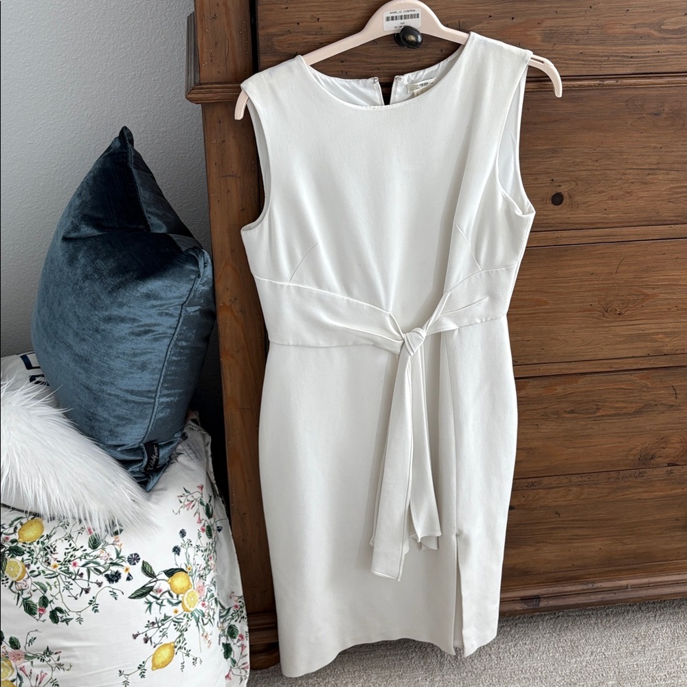 Shoshanna Cream Sleeveless Mini Dress